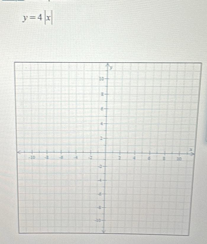 y=4|x|