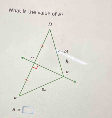 What is the value of a?
a=□