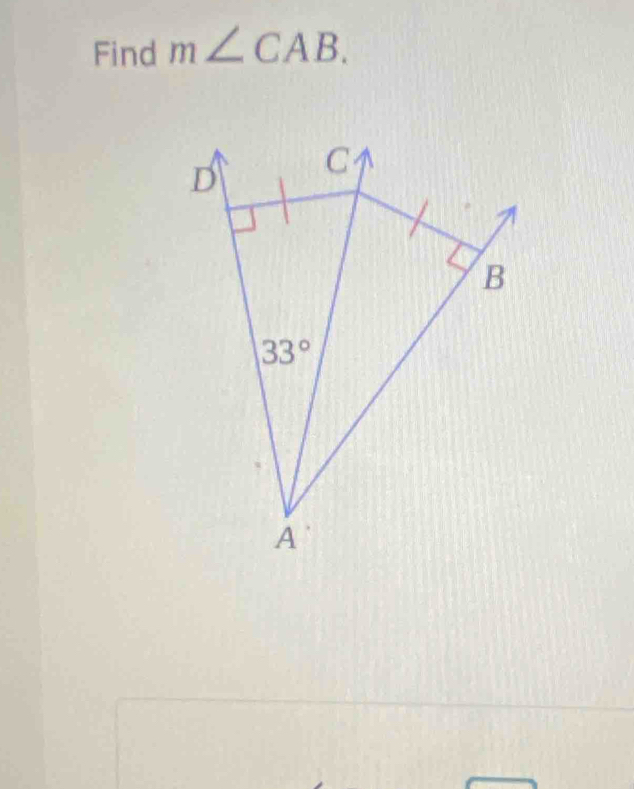 Find m∠ CAB.