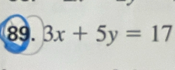 3x+5y=17