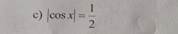 |cos x|= 1/2 