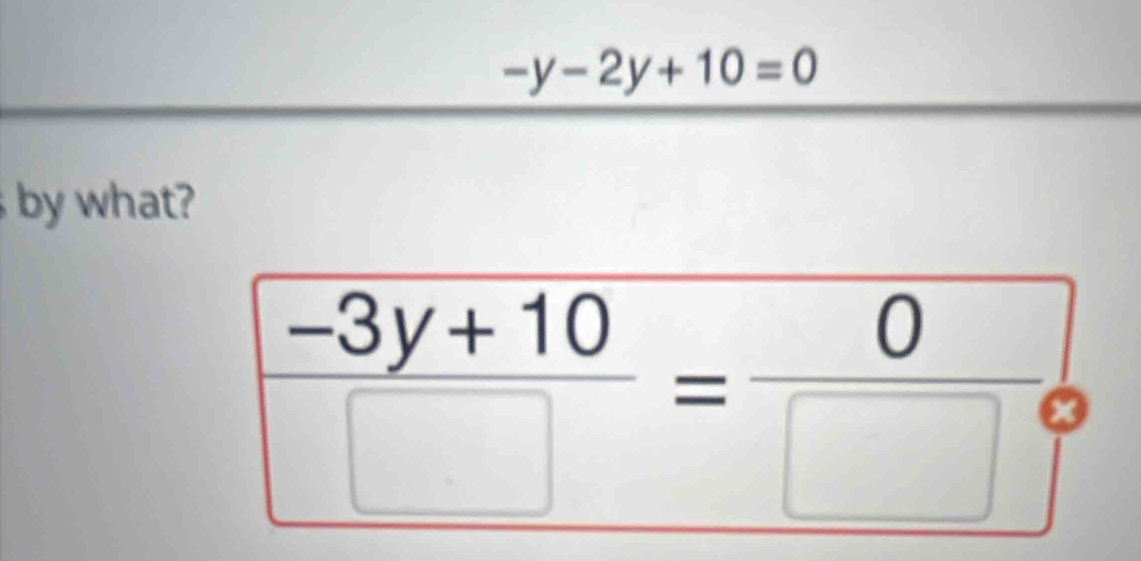 -y-2y+10=0
by what?