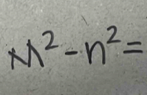 M^2-n^2=