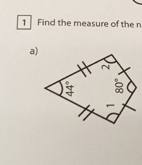 Find the measure of the n
a)