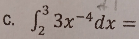 ∈t _2^(33x^-4)dx=