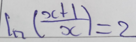 lo frac 14)(x-1 ( (x+1)/x )=2