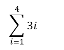 sumlimits _(i=1)^43i