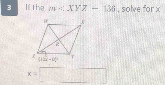 If the m , solve for x
x=□