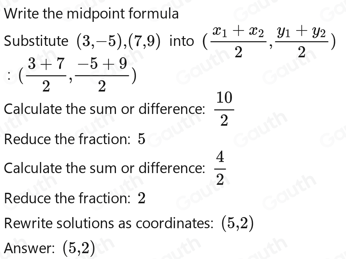 Solved: The endpoints of overline CD are C(3,-5) and D(7,9). The ...