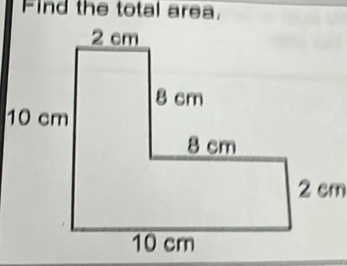 Find the total area,