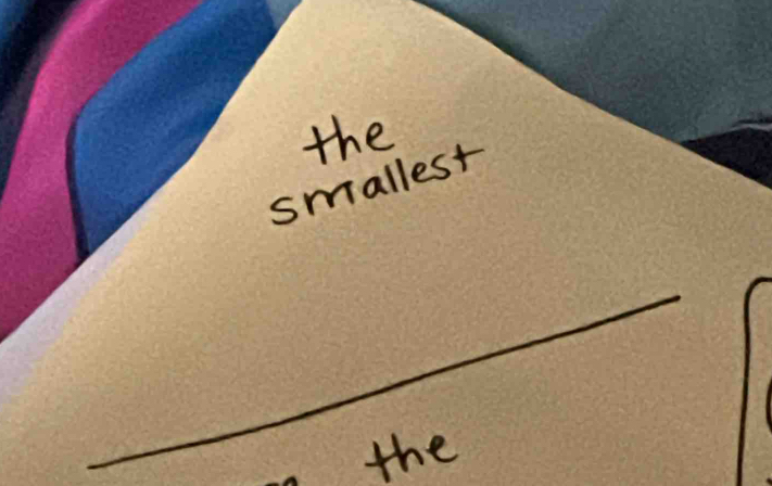 the
smallest
the