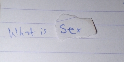 What is Sex