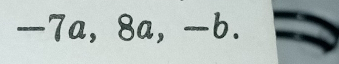 -7a, 8a, -b.