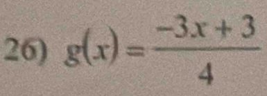 g(x)= (-3x+3)/4 