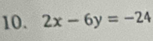 2x-6y=-24