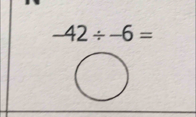 -42/ -6=