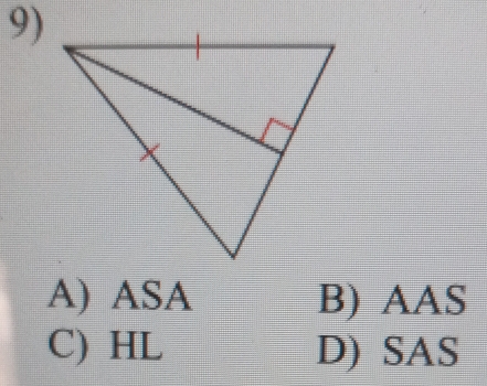 A) ASA B) AAS
C) HL D) SAS