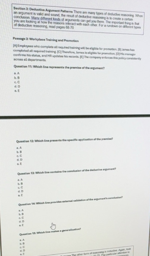 Solved: Deductive Argument Patterns There are many types of deductive ...