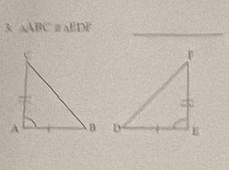 3 △ ABC≌ △ EDF
_