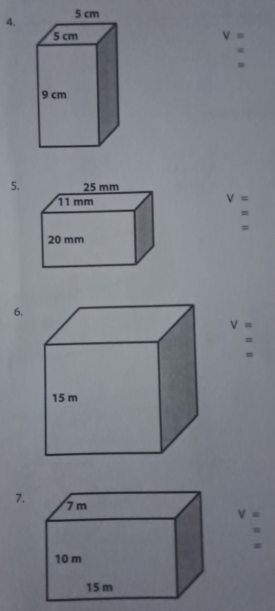 V=
=
= 
5.
V=
=
= 
6.
V=
=
= 
7.
V=
=