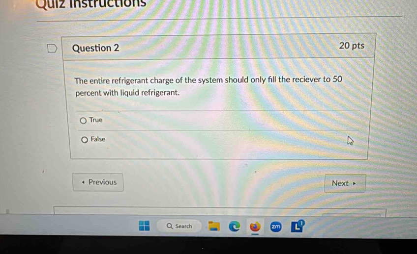 Quiz instructions 
Previous Next 
Search