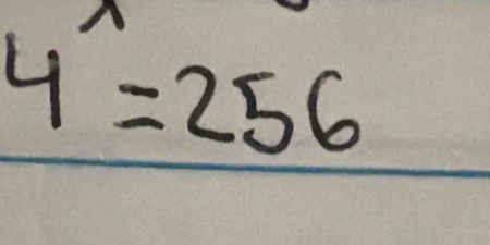 4^(wedge)=256