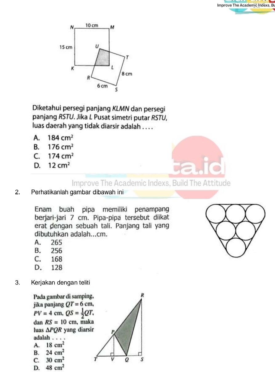 Telah dijawab:Improve The Academic Indexs, Bu Diketahui persegi panjang ...