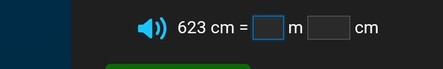 623cm=□ m□ cm