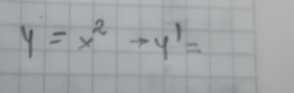 y=x^2to y^1=