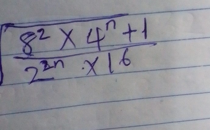  (8^2* 4^n+1)/2^(2n)* 16 