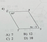 A) 7 B) 12
C) 2 D) 10