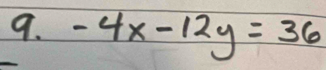 -4x-12y=36