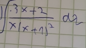 ∈t frac 3x+2x(x+1)^2de