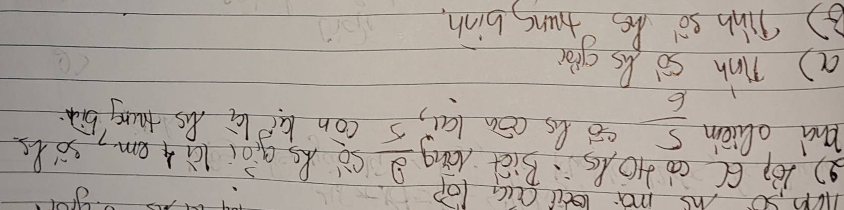 so hs mà letil Qic lop 
9) 4p C( cò dO s BiCt Kang Sà As qò lù4em, s0 8s 
hhà olien  5/1  ¢ò s cón lai, s con lap lù as thung bich 
a) nih so ls gio 
⑧ Tinb so' he tung binh.