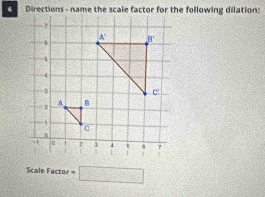 Scale Factor =□