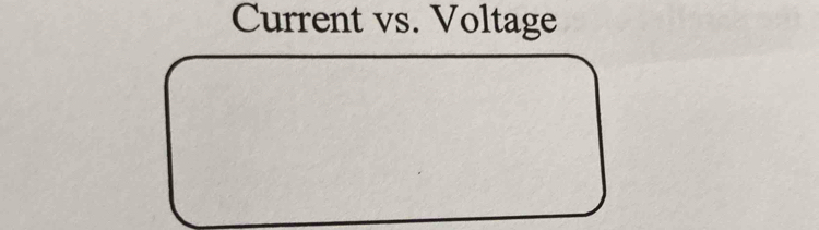 Current vs. Voltage