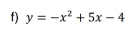 y=-x^2+5x-4