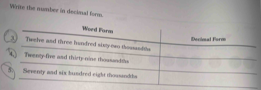 Write the number in decimal form.