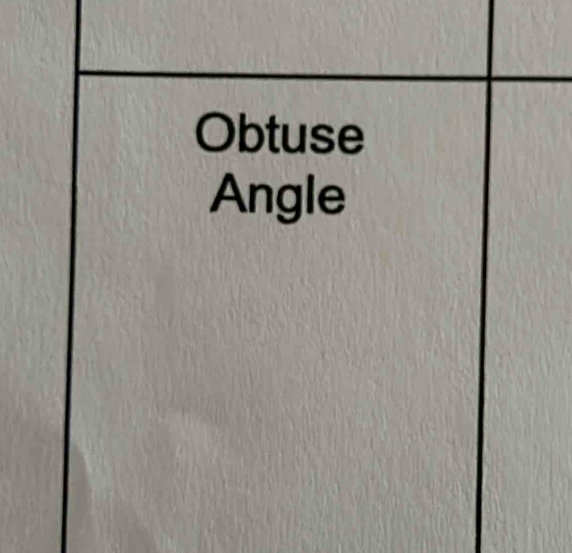 Obtuse
Angle