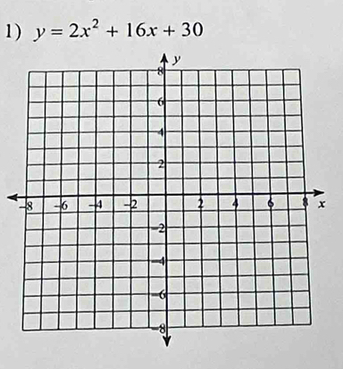 y=2x^2+16x+30