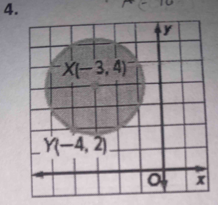 y
X(-3,4)
Y(-4,2) _
x