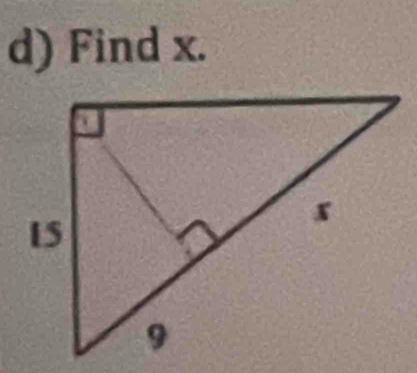 Find x.