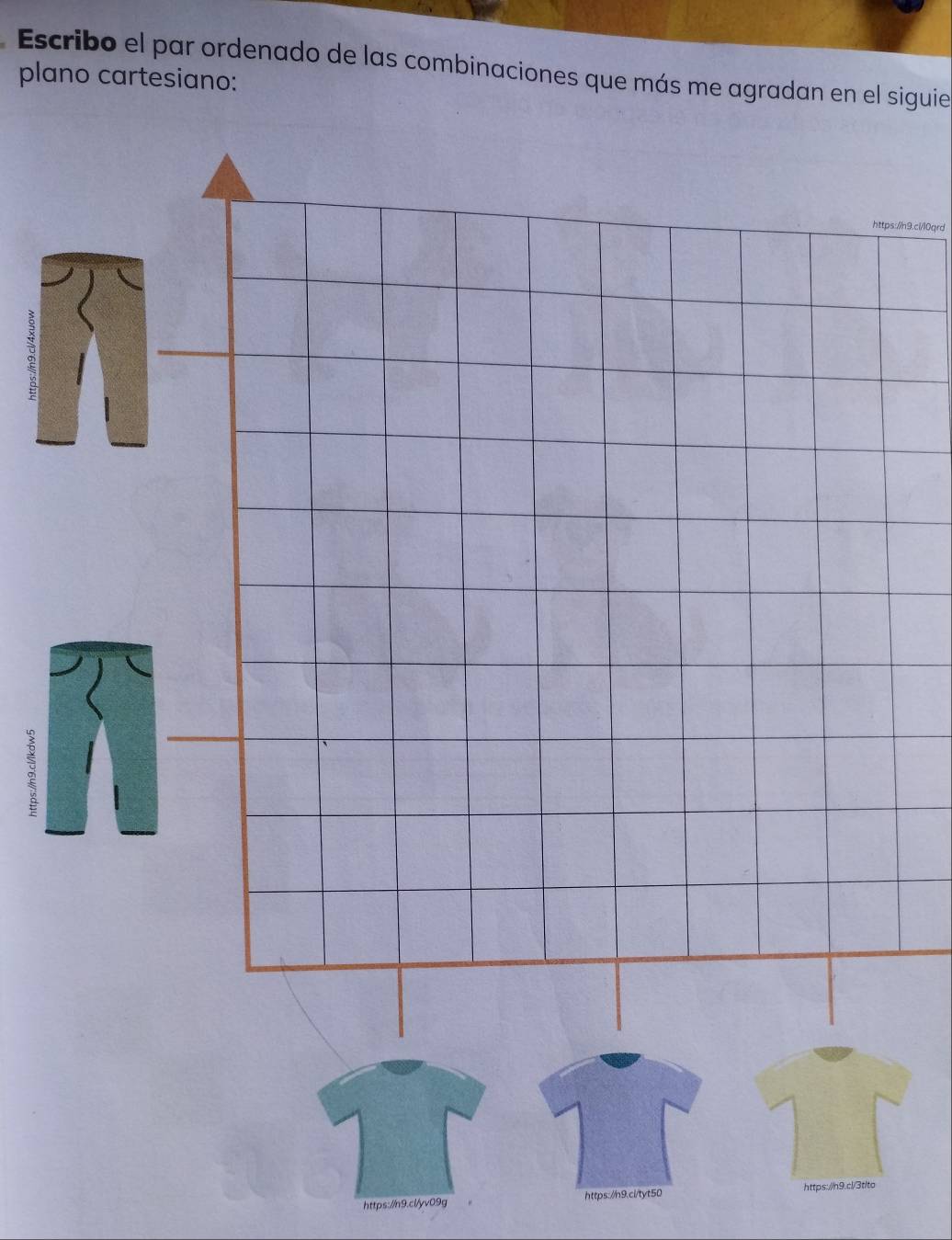 Escribo el par ordenado de las combinaciones que más me agradan en el siguie 
plano cartesiano: 
https://n9.ci/l0qrd 
https://n9.cl/yv09g https://h9.ci/tyt50 https://n9.cl/3tlto