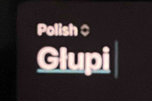 Polish $ 
Glup