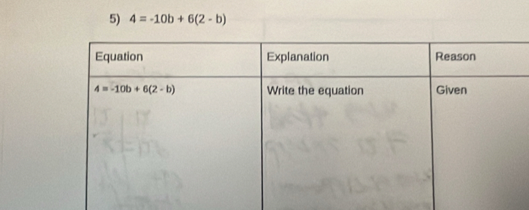 4=-10b+6(2-b)