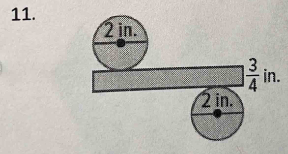 2 in.
 3/4 in.
2 in.