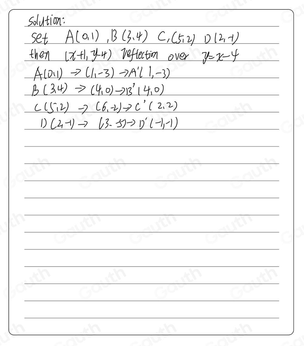 Solved: Which series of transformations will not map figure L onto ...