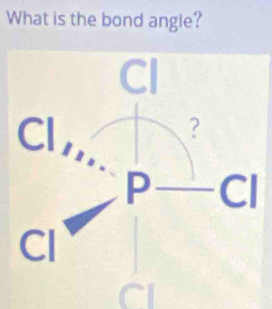 What is the bond angle?