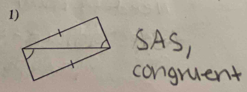 SAS, 
congruent