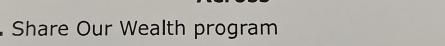 Share Our Wealth program